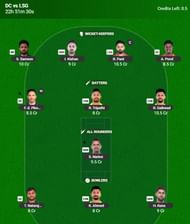 Best IPL 2025 Fantasy Team for Match 4 - DC vs LSG